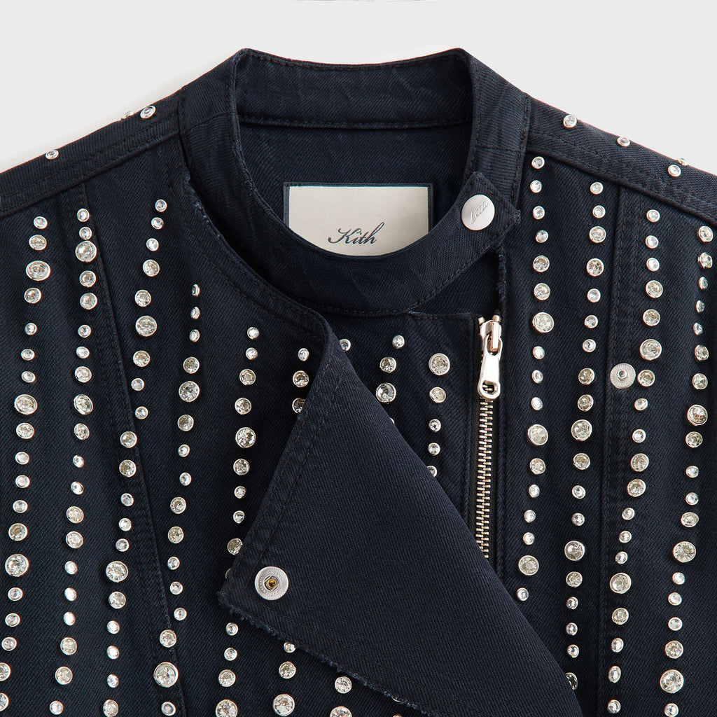 Lisa for Kith Women Deion Studded Denim Jacket