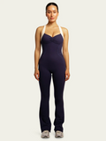 437 The Sculpt Onesie in Navy & Cream