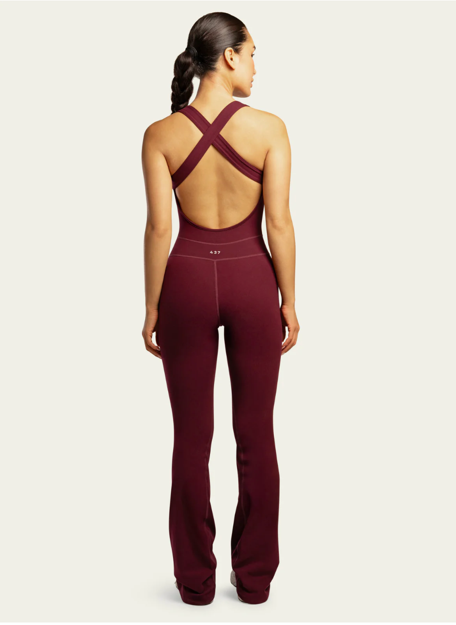 437 The Sculpt Onesie in Black Cherry