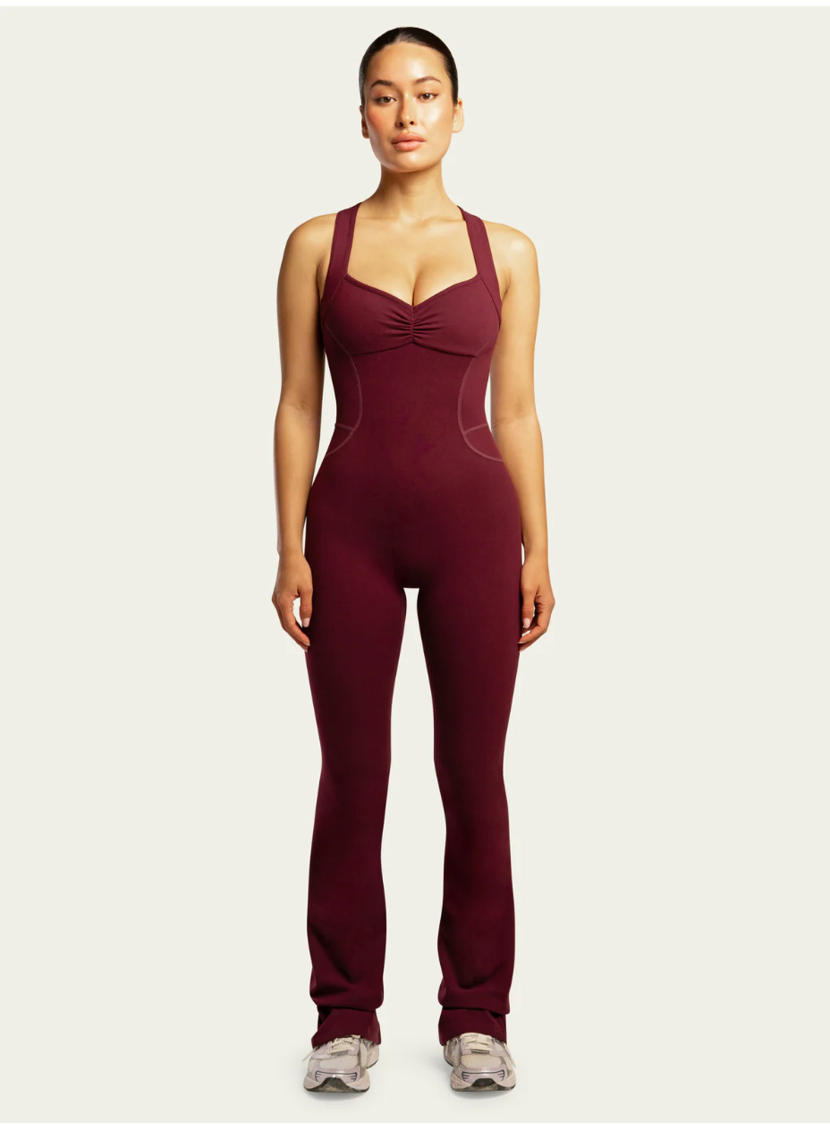 437 The Sculpt Onesie in Black Cherry